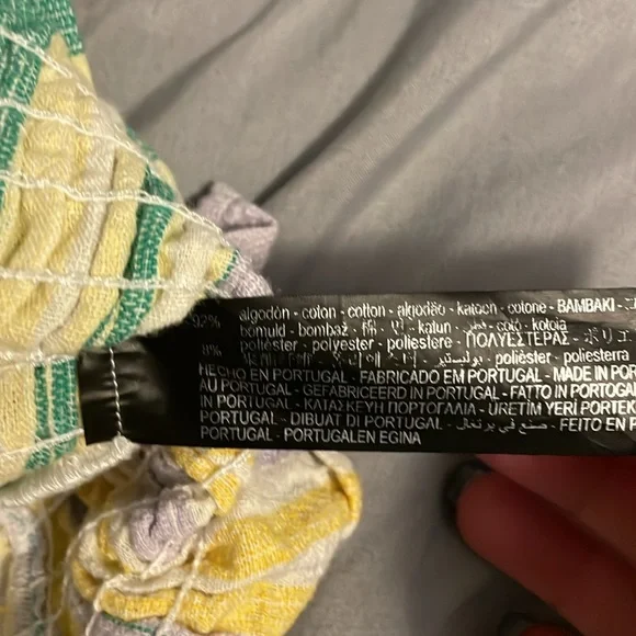 Zara Sz Medium Smocked Skirt Dress GUC BSC - Picture 7 of 7